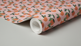 Mediterranean orange fruit wallpaper – design detail