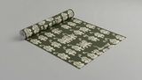 Olive green tiger wallpaper – design detail