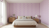Purple groovy wallpaper – design detail