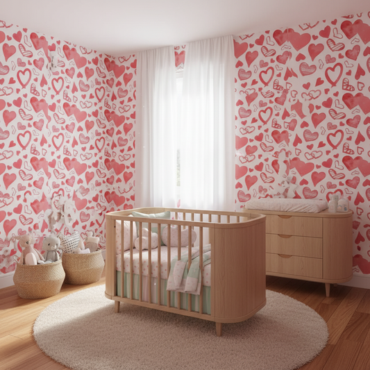 Pink Love Heart Wallpaper