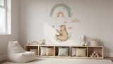 Bear and rainbow nursery wall sticker – design detail