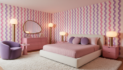 Pastel Groovy Wave Wallpaper