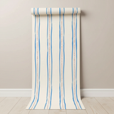 Hamptons style vertical stripe wallpaper – design detail