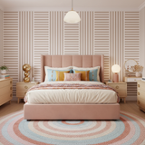 Soft pink stripe wallpaper