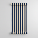 Blue and white classic stripe wallpaper – design detail