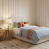 Retro stripe colourful vintage wallpaper – design detail