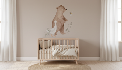 Bear and Duck Nursery Wall Sticker