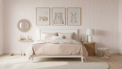 Classic Pink Stripe Wallpaper