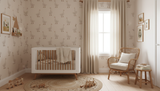 White goose nursery wallpaper – design detail