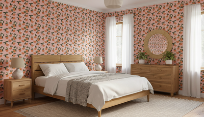 Mediterranean Orange Fruit Wallpaper