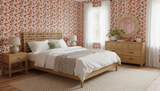 Mediterranean orange fruit wallpaper – design detail
