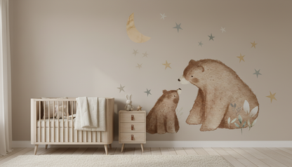 Bear and Cub Wall Stickers