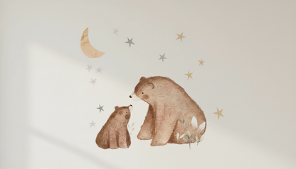 Bear and Cub Wall Stickers