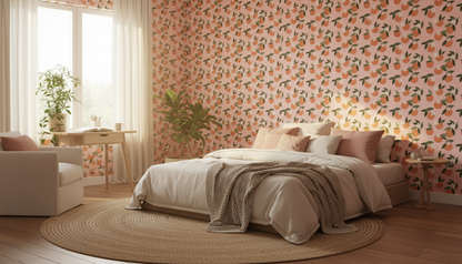 Mediterranean Orange Fruit Wallpaper