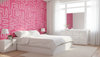 Pink Retro Abstract Geometric Wallpaper