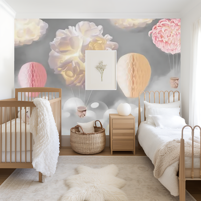 Hot Air Balloon Bedroom Mural