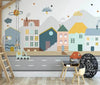 Kids Bright Mini Town Mural Wallpaper