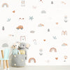 Rainbow Animals & Stars Nursery Wall Decals