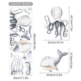 Cartoon dolphin ocean animals nursery wall stickers – design detail