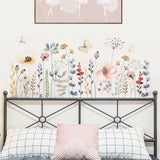 Floral butterfly watercolour wall art decal