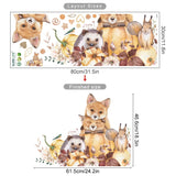 Boho woodland animals nursery wall stickers – design detail