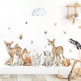Woodland forest animals nursery wall stickers