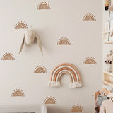 Bohemian beige sun nursery wall stickers – design detail