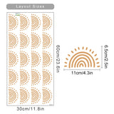 Bohemian beige sun nursery wall stickers – design detail