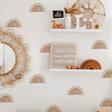 Bohemian beige sun nursery wall stickers