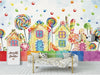 Candyland Sweet Themed Mural Wallpaper