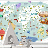 Children's sailor at ocean explorer mural wallpaper – design detail