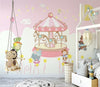 Unicorn Merry Go Round Circus Mural Wallpaper – Girls